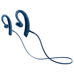 Sony MDR-XB80BS Extra Bass Bluetooth Splash Resistant Wireless Sports In-Ear Headphones with Built-In Mic, Remote & Volume Control Blue
